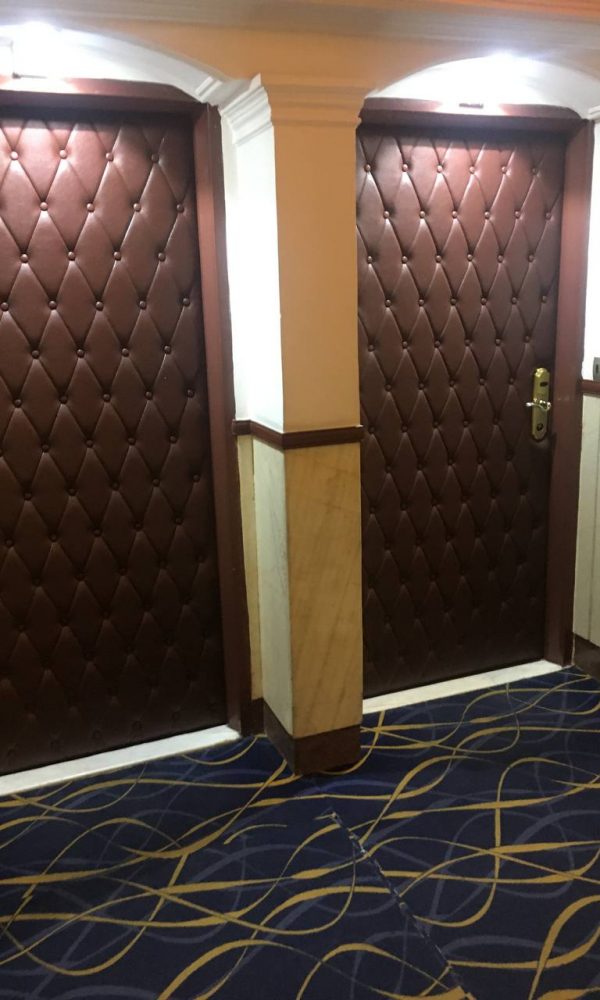 پروژه هتل بزرگ ارم تهران با درب چرمی ضد صدا